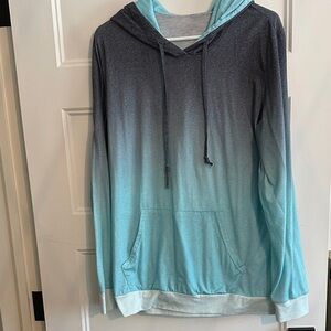 Gradient Hoodie with Front Pocket